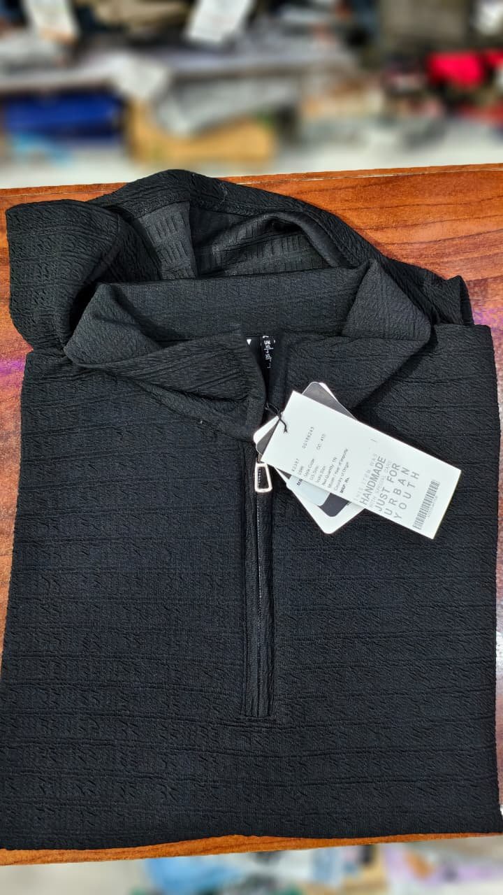 H&M Men's Premium Half Zip T-Shirt | Buy 1 Get 1 Free | ₹499 - Image 5