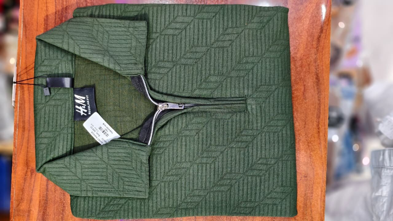 H&M Men's Premium Half Zip T-Shirt | Buy 1 Get 1 Free | ₹499 - Image 6