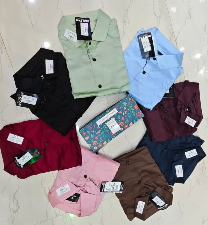 MENS BROWN COLOR SLIM FIT SHIRT - Image 3