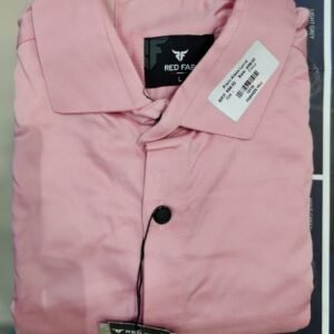 MENS BABY PINK COLOR SLIM FIT SHIRT