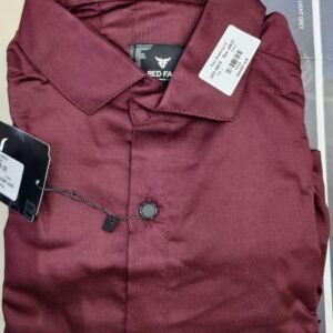 MENS MAROON COLOR SLIM FIT SHIRT